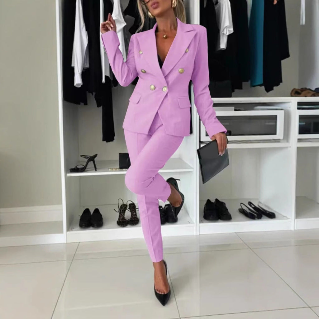 Lapel Jacket & Trousers Set