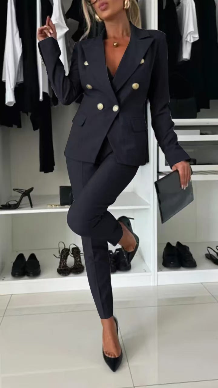 Lapel Jacket & Trousers Set