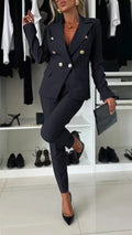 Lapel Jacket & Trousers Set