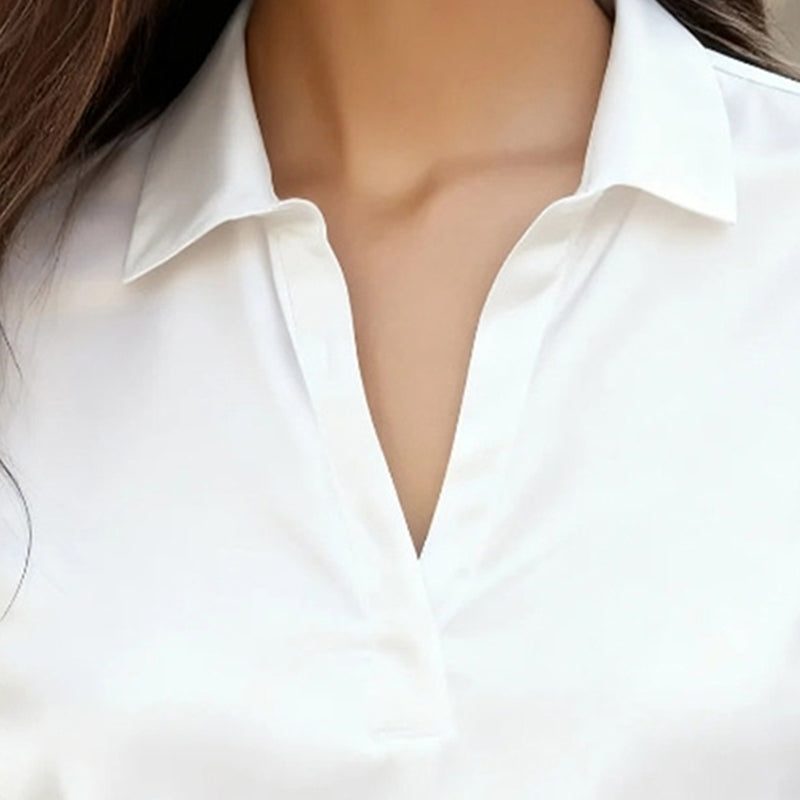 V-Neck Casual Blouse