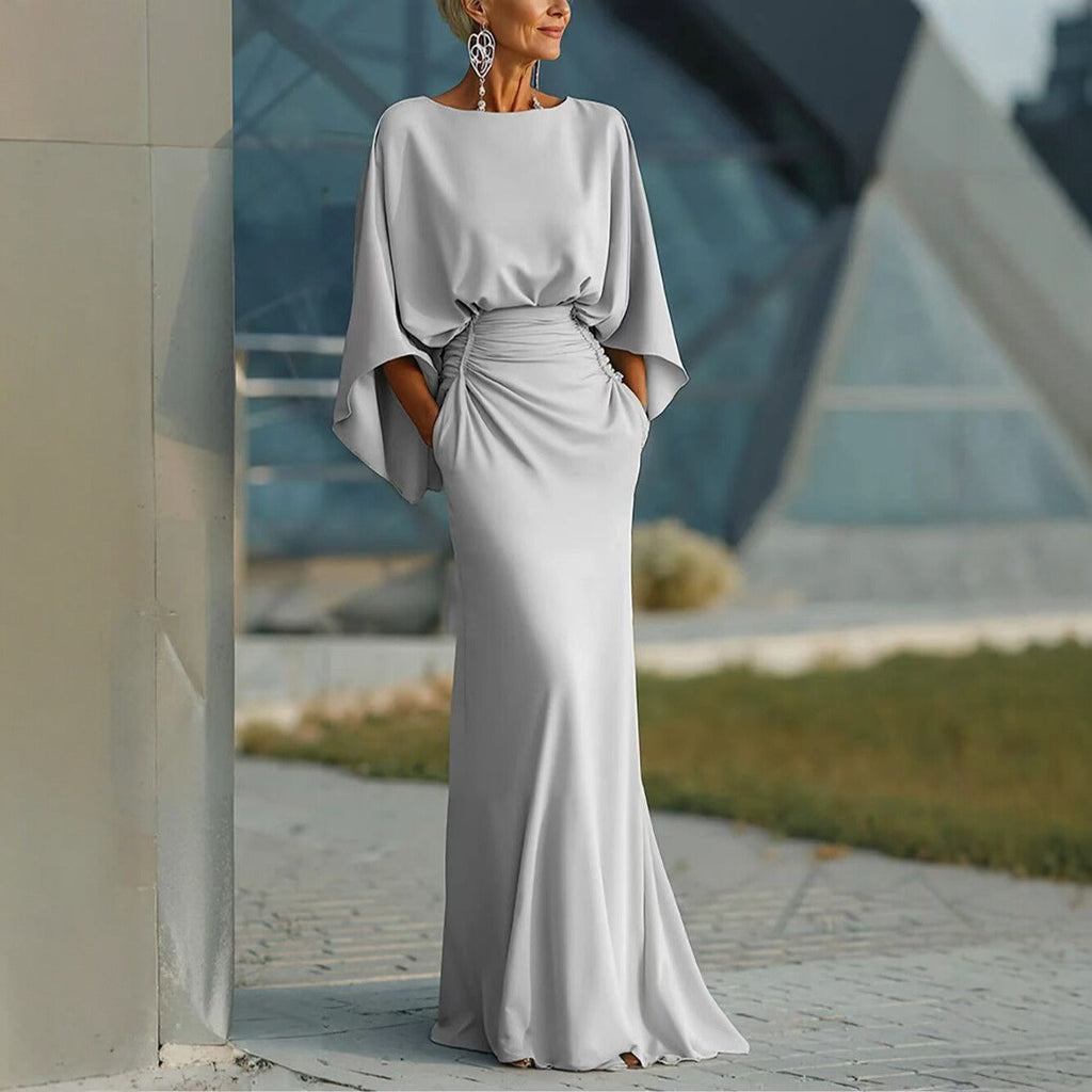 Silver Mermaid Maxi Dress