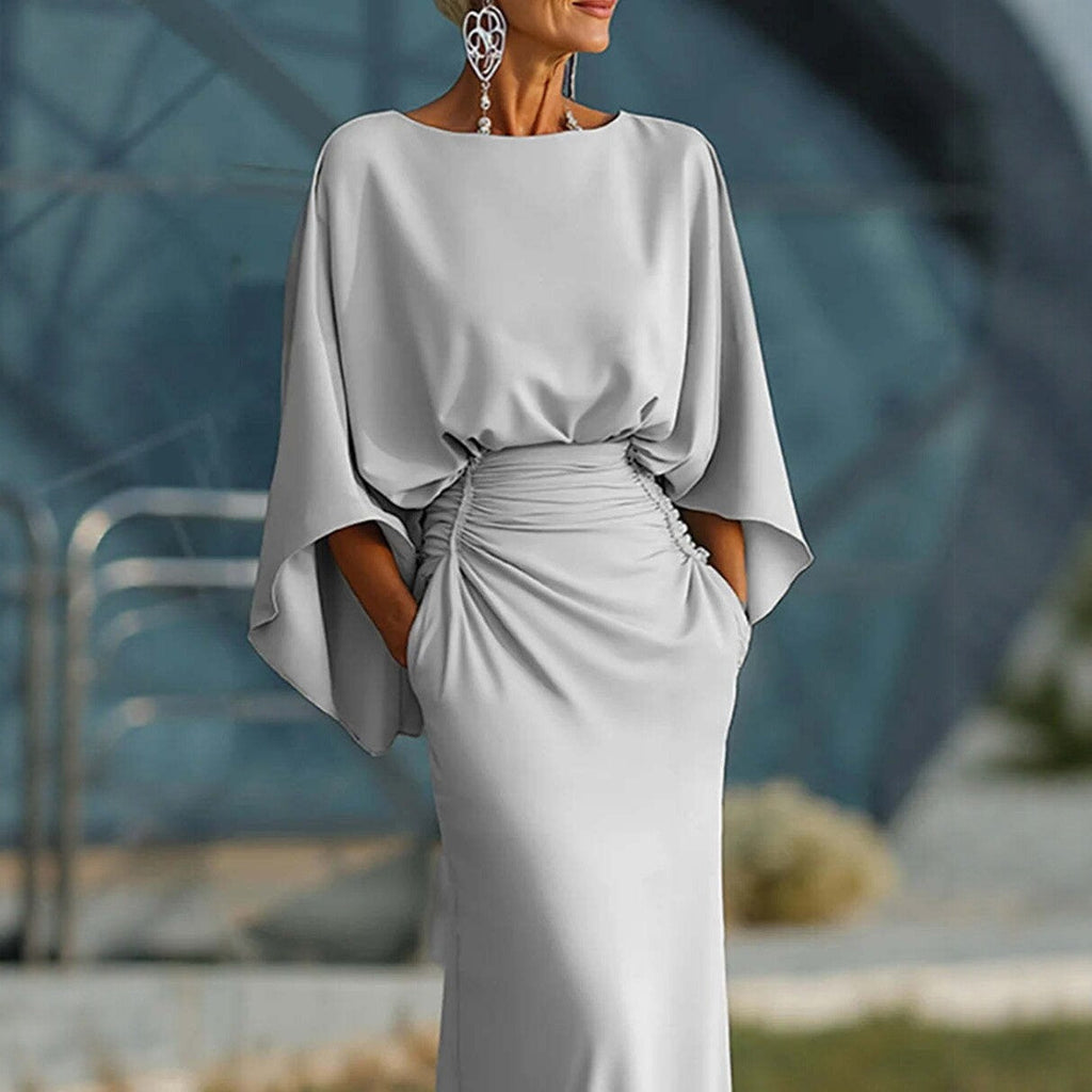 Silver Mermaid Maxi Dress
