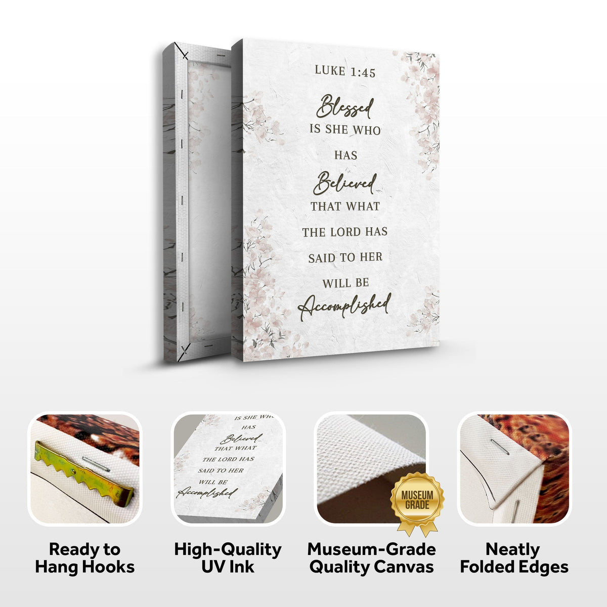 Blessed Is She - Luke 1:45 Wall Art