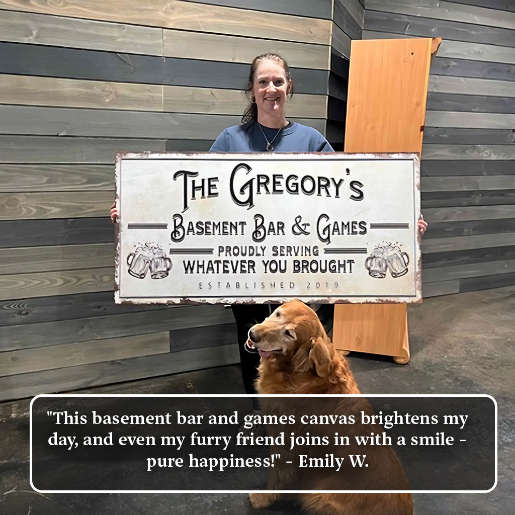 Basement Bar & Lounge Sign