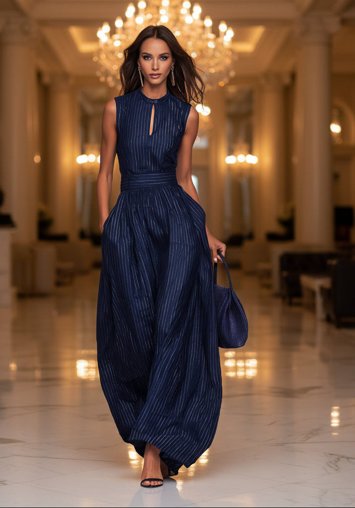 Striped Wide-Leg Jumpsuit