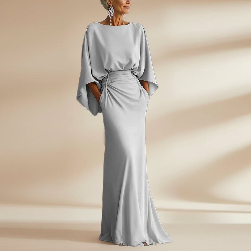 Silver Mermaid Maxi Dress