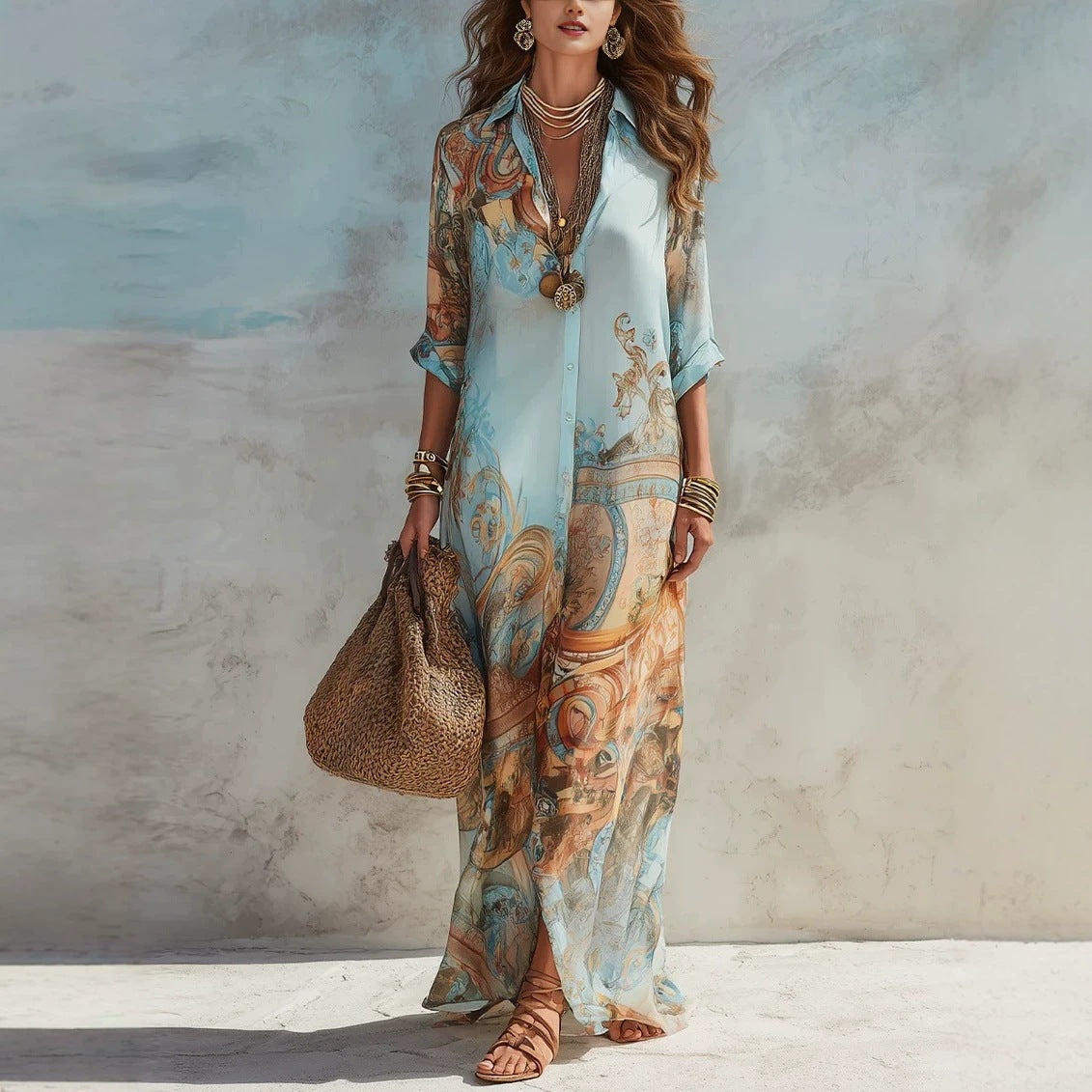 Chiffon Floral Midi Sundress