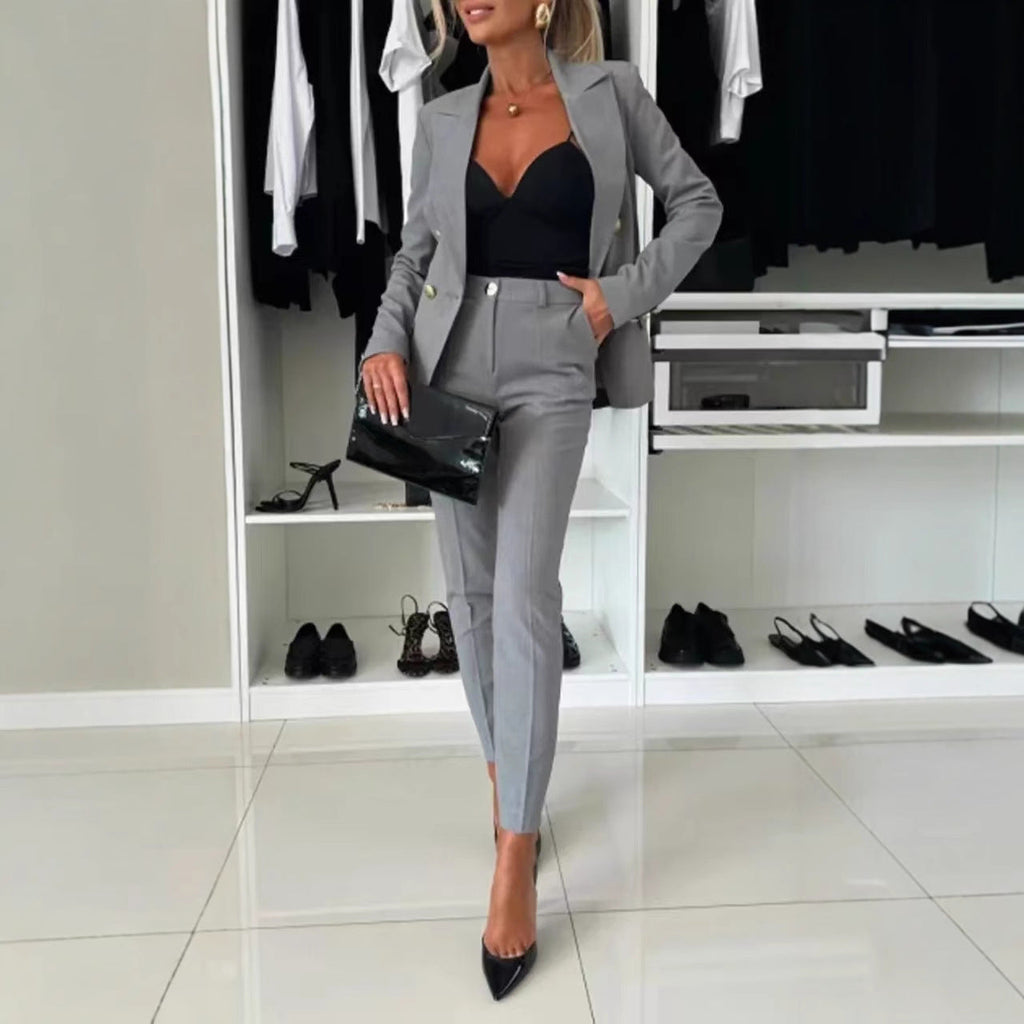 Lapel Jacket & Trousers Set