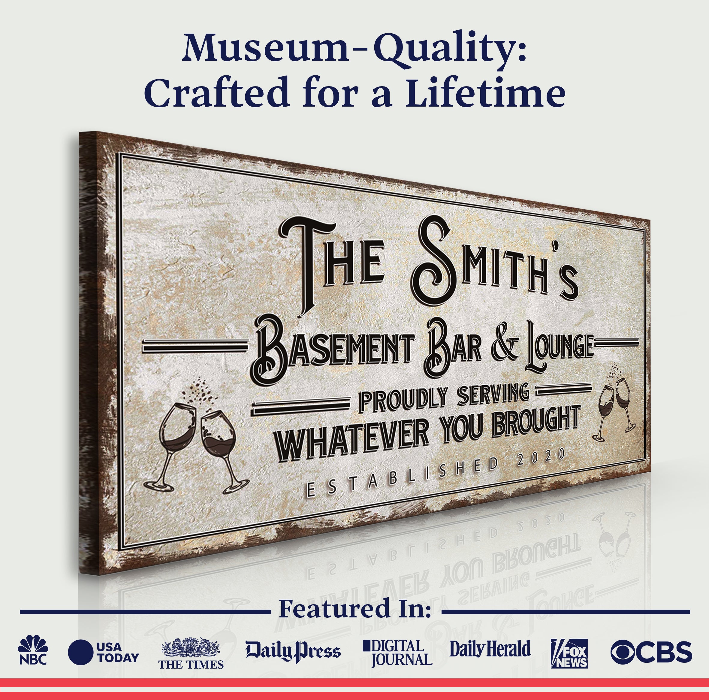 Basement Bar & Lounge Sign