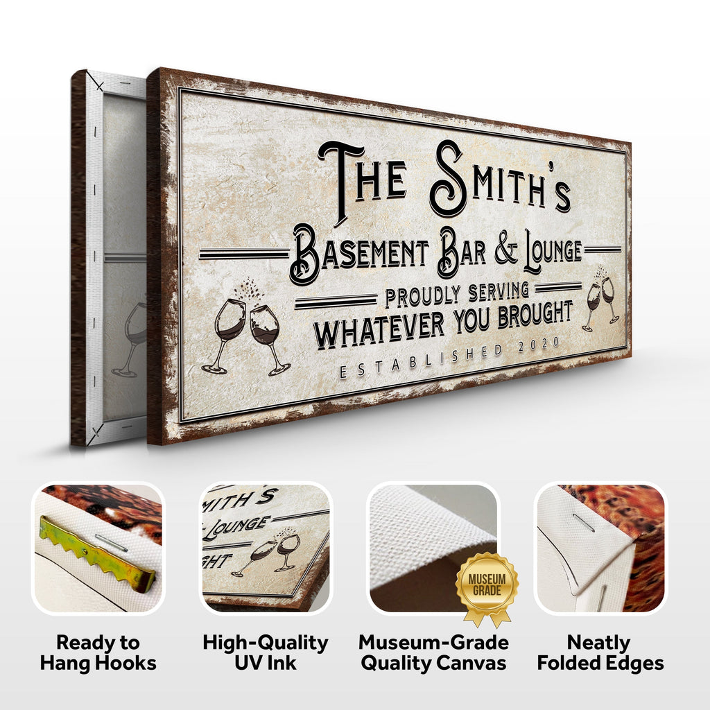 Basement Bar & Lounge Sign