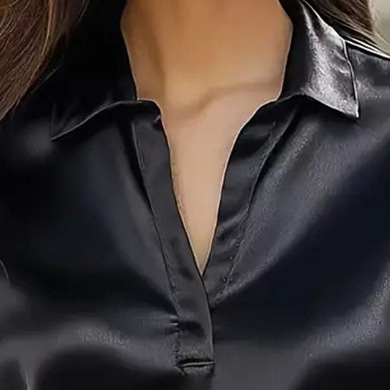 V-Neck Casual Blouse
