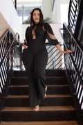 Mesh Insert Jumpsuit
